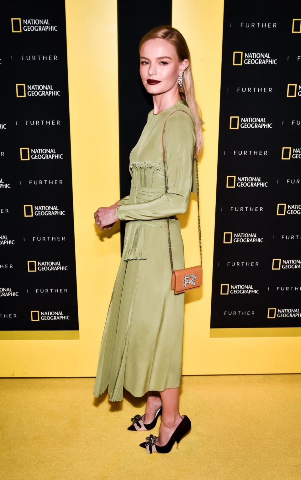 Kate Bosworth green dress  - Credit: Rex