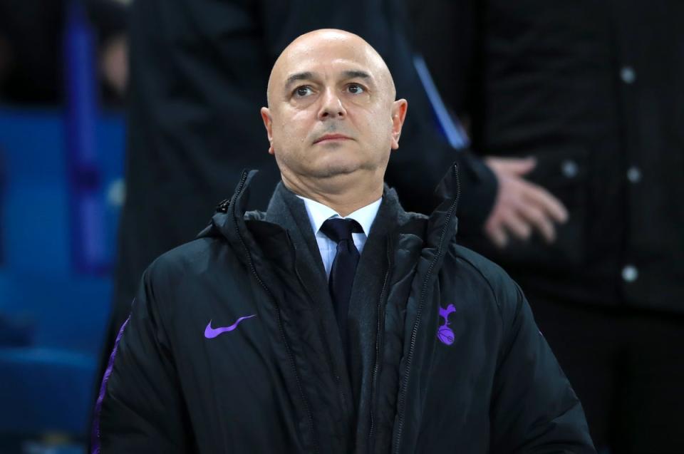 Antonio Conte was sacked by Daniel Levy after 16 months in charge at Spurs (PA)