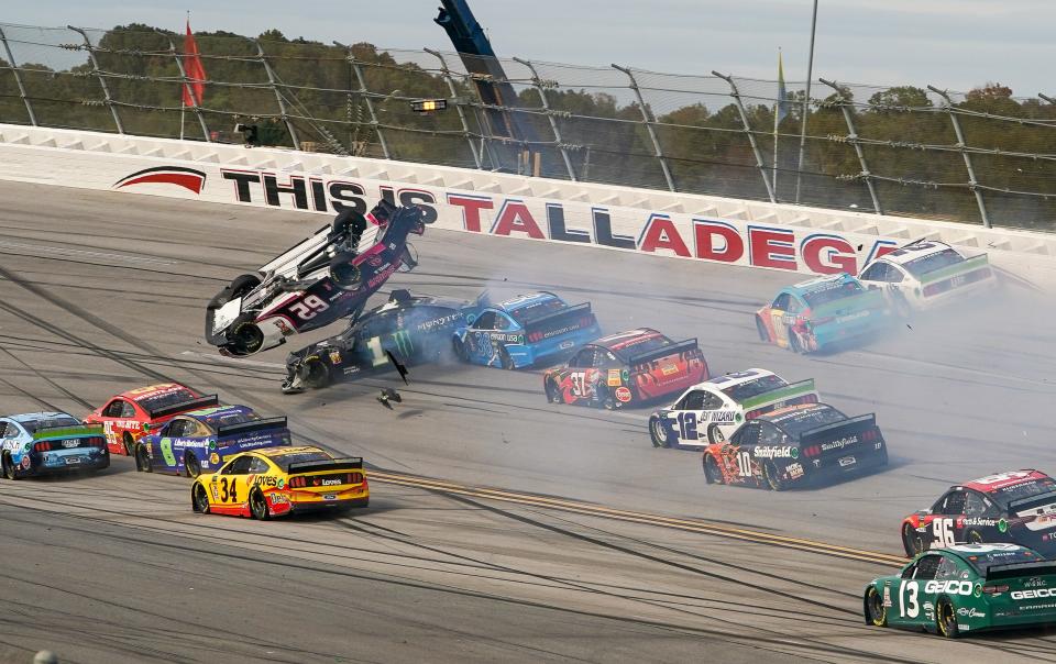 To win at Talladega, you eventually have to miss The Big One. And sometimes there's more than one.