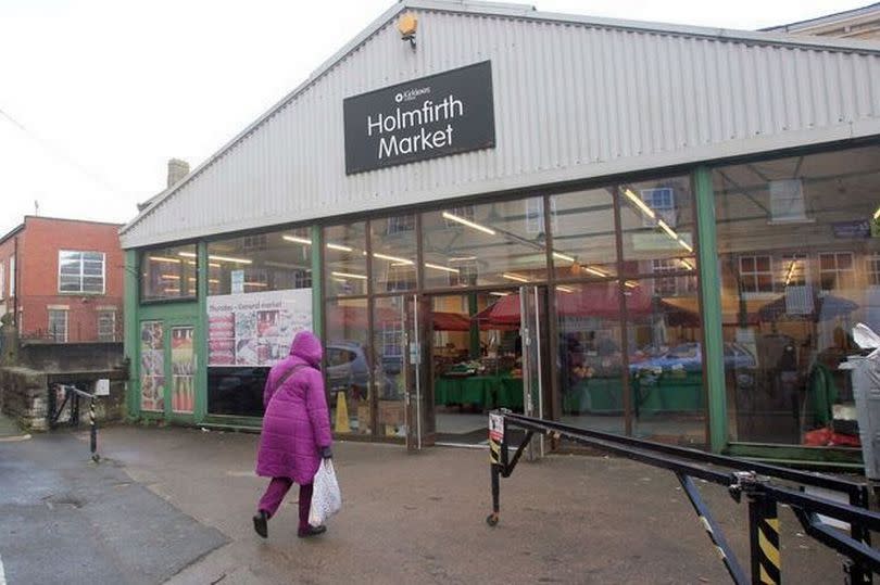 Holmfirth Market Hall, which is to be demolished.