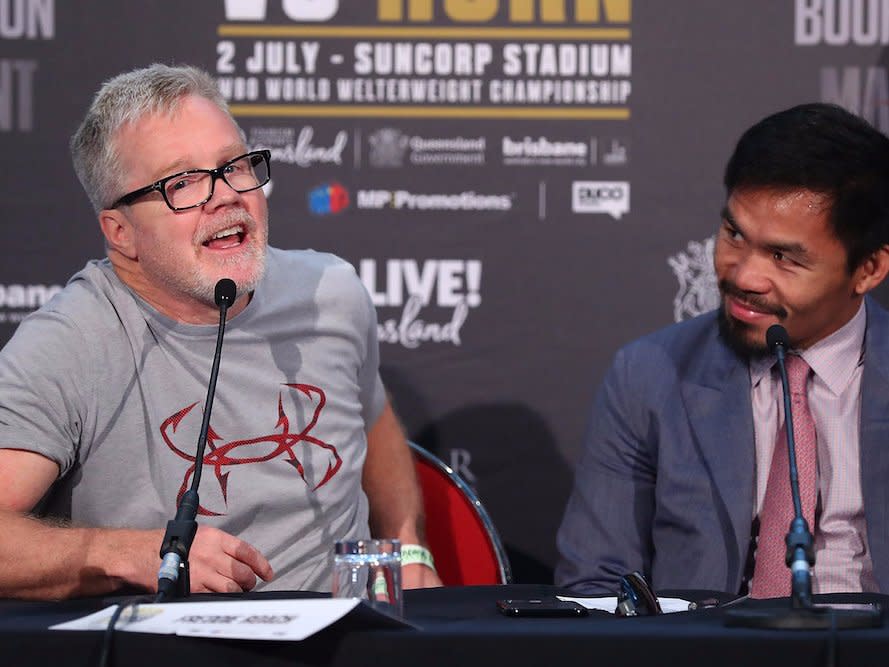 Freddie Roach and Manny Pacquiao