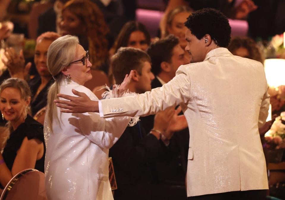 Meryl Streep and Trevor Noah (Getty Images)