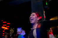 <p>Tamara dances in a nightclub that caters to the LGBTQ community in Lima. (Photo: Danielle Villasana) </p>