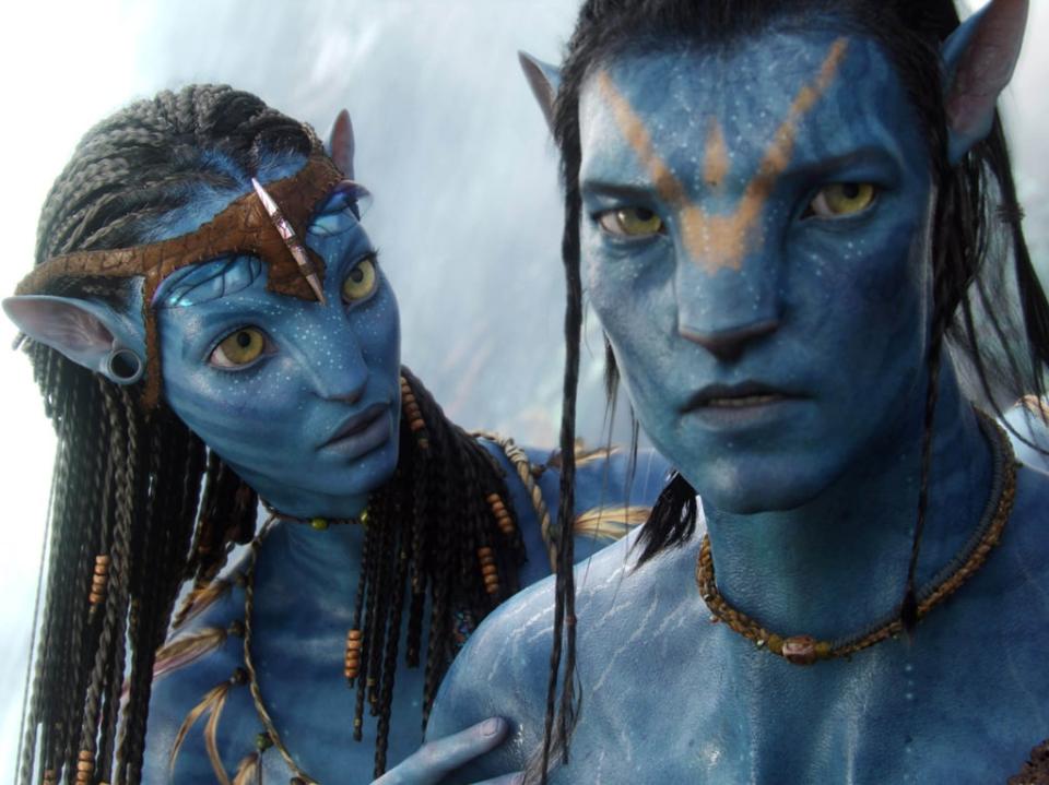 Zoe Saldana and Sam Worthington in ‘Avatar' (Courtesy Twentieth Century Fox)