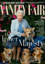 <p>La reina de Inglaterra adora los animales y nos lo demostró hace dos años en Vanity Fair. Un posado realizado por Annie Leibovitz. (Foto: Vanity Fair). </p>