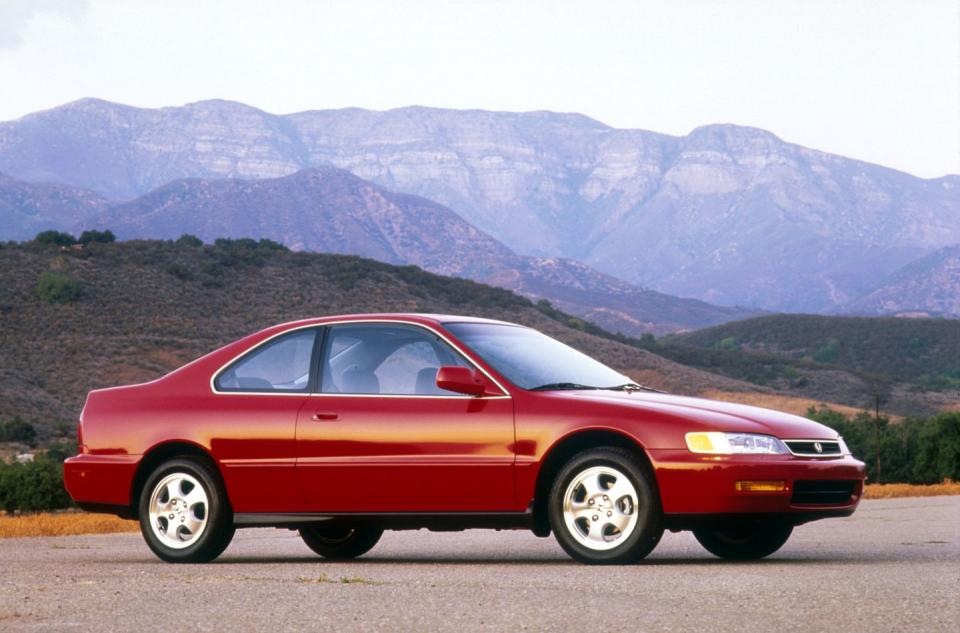 <p>The 1997 Honda Accord sold more than 384,000 units. More than 20 years later, the 1997 Accord is still popular, especially among thieves. The NCIB reports that 36,815 <a href="https://www.caranddriver.com/honda/accord" rel="nofollow noopener" target="_blank" data-ylk="slk:Honda Accords;elm:context_link;itc:0;sec:content-canvas" class="link ">Honda Accords</a> were stolen in 2018 across all model years, which is 6949 fewer than in 2017. </p>