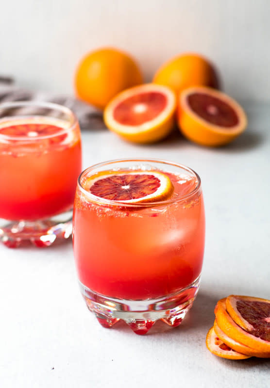 <p>Marisamoore</p><p>This winter mocktail made with blood orange juice, honey and vanilla is a refreshing winter spritzer. It’s an easy mocktail—a perfect drink for Dry January and a pretty, non-alcoholic drink for a girls’ night in!</p><p><strong>Get the recipe: <a href="https://marisamoore.com/blood-orange-mocktail/" rel="nofollow noopener" target="_blank" data-ylk="slk:Sparkling Blood Orange Mocktail;elm:context_link;itc:0;sec:content-canvas" class="link ">Sparkling Blood Orange Mocktail</a></strong></p>