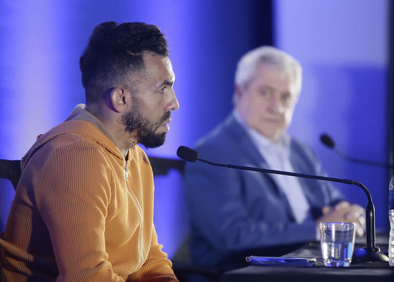 Conferencia de prensa de Carlos Tevez - 
4 de junio de 2021 - 
Estadio Alberto J. Armando - la Bombonera - 