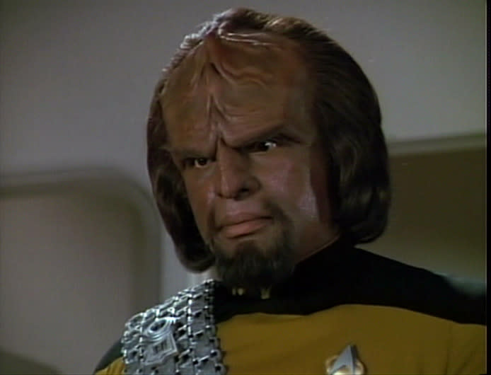 Third season Worf&#39;s hairdo was just right.