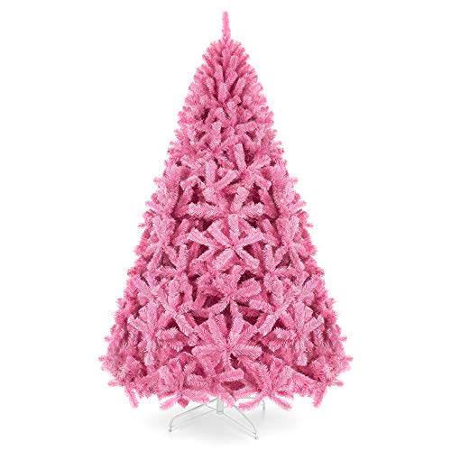 2) 6' Pink Artificial Christmas Tree