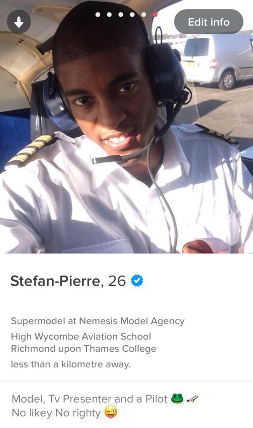 Stefan Pierre-Tomlin, 29, is also a trained pilot. [Photo: Caters]