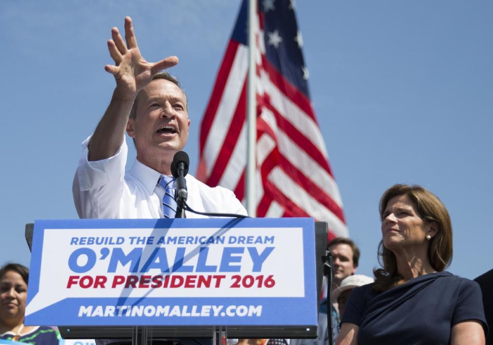 Martin O'Malley, exgobernador de Maryland, anunció que busca la candidatura presidencial demócrata. (AP)