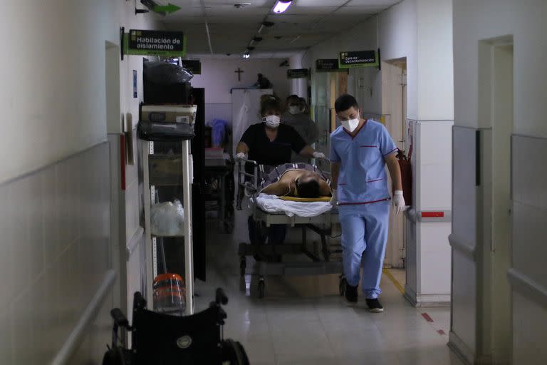 La sala de guardia del hospital de Olavarría. Foto de archivo.