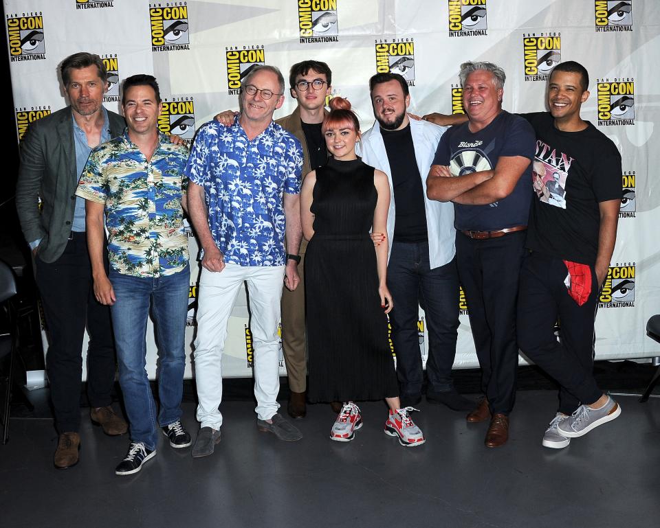 Members of the Game of Thrones cast at Comic-Con on Friday.