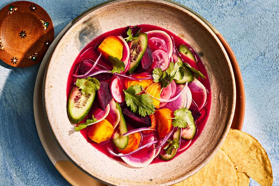 Citrus and Beet Aguachile