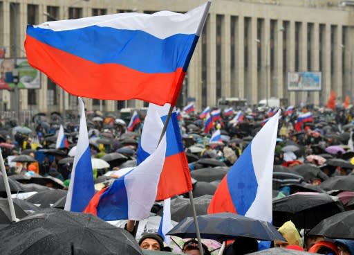 Moscow has accused foreign governments and media of backing the protests