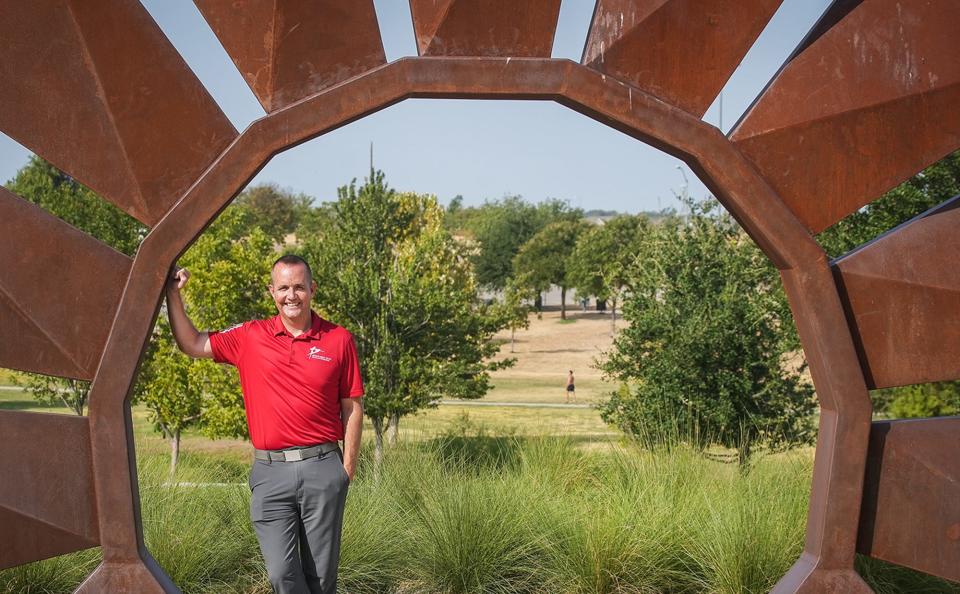 David Buzzell, Round Rock's assistant director of parks and recreation, visits Yonders Point in Old Settlers Park. He said the city is invested in parks to help residents maintain a good quality of life.