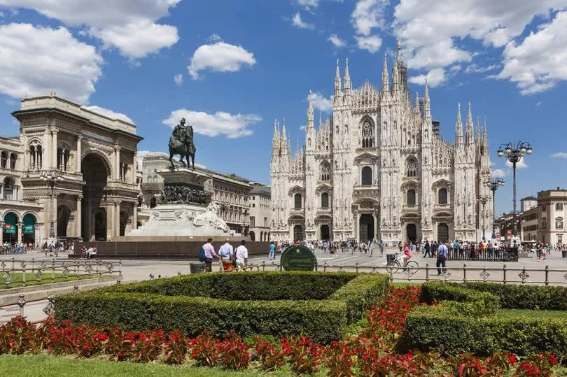 View of The Duomo in Milan, Italy