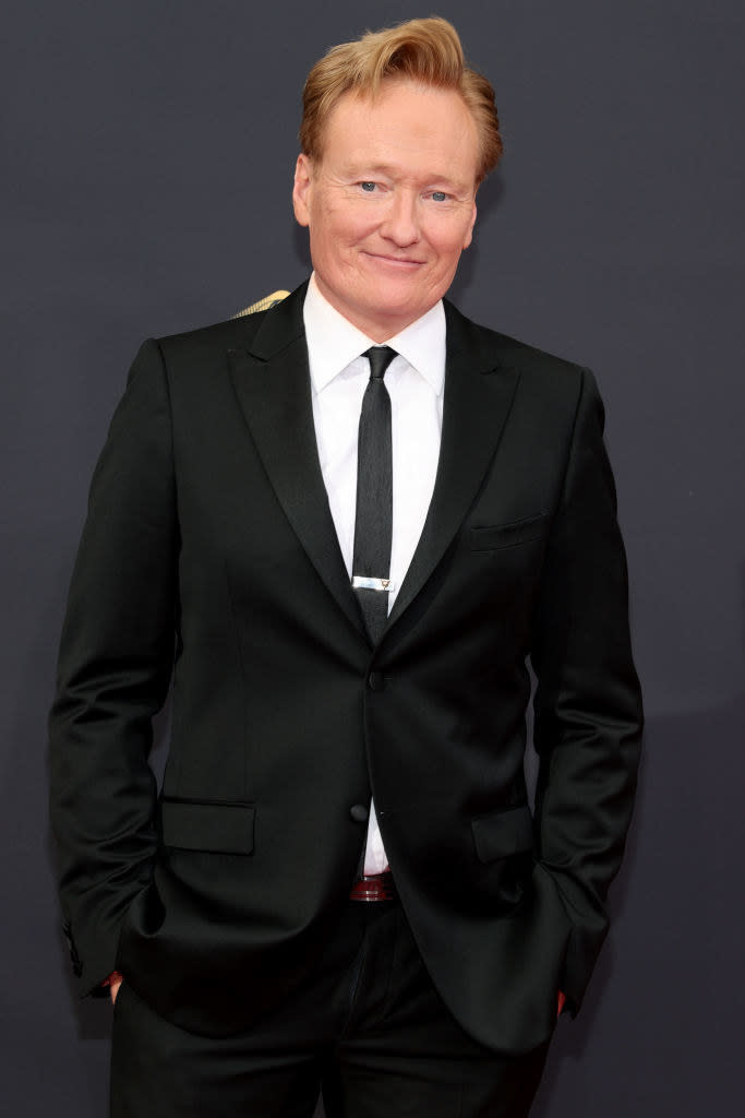Conan in a suit and tie