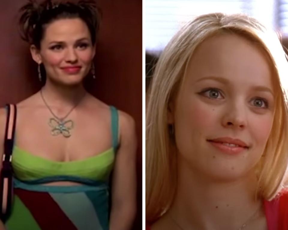 Jennifer Garner in 13 going on 30 and Rachel McAdams in Mean Girls