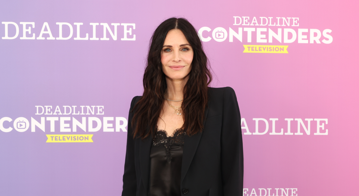 Courteney Cox from Starz’ ‘Shining Vale’ attends Deadline Contenders Television at Paramount Studios on April 10, 2022 in Los Angeles, California