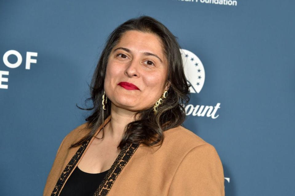 Sharmeen Obaid-Chinoy at the South Asians at the Oscars Pre-Party held at Paramount Pictures Studios on March 4, 2024 in Los Angeles, California. (Photo by Gregg DeGuire/Variety via Getty Images)