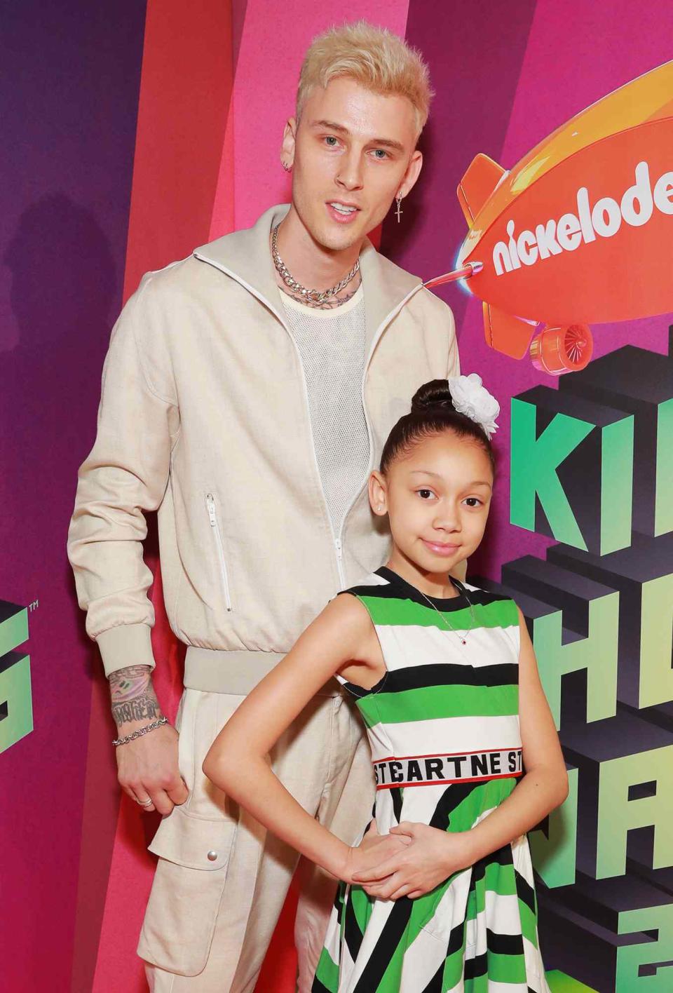 Machine Gun Kelly and Casie Colson Baker attend the 2019 Nickelodeon Kids' Choice Awards at Galen Center on March 23, 2019 in Los Angeles, California