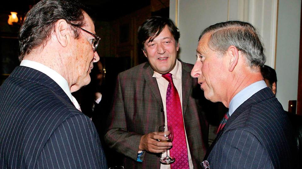 His comedy sketch with Stephen Fry and Roger Moore