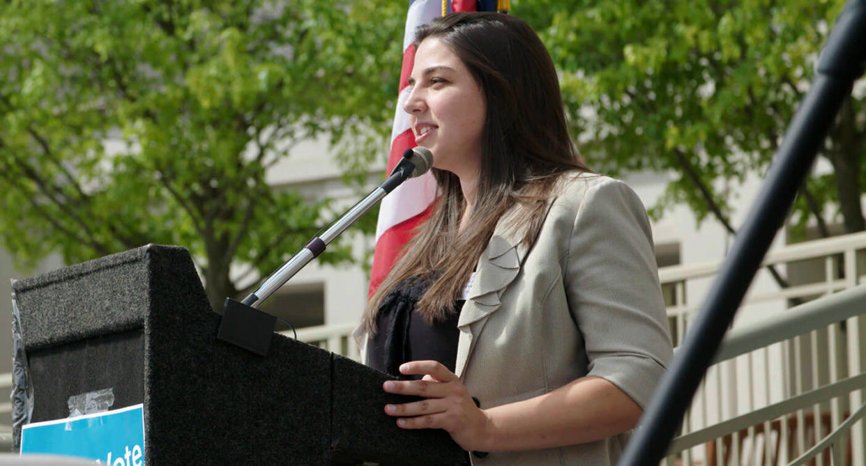 Anti-gerrymandering activist Katie Fahey, who founded "Voters Not Politicians" in Michigan. (image via Participant Media)