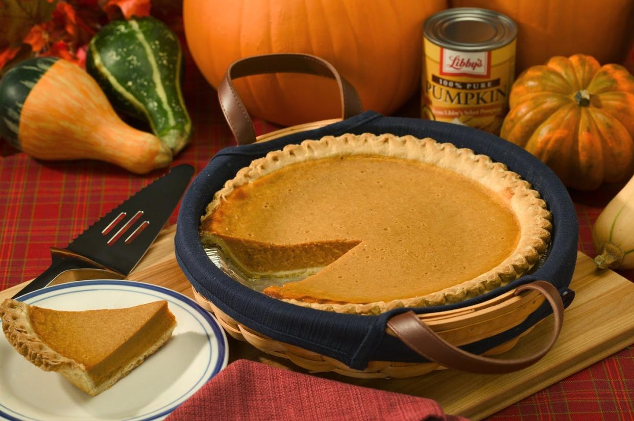 Libby's continues to fiercely compete with pumpkin pie peddlers Borden’s, Snowdrift and Mrs. Smith's for a place on the Thanksgiving table. <a href="http://www.publicdomainpictures.net/view-image.php?image=207397&picture=pumpkin-pie" rel="nofollow noopener" target="_blank" data-ylk="slk:Jean Beaufort;elm:context_link;itc:0;sec:content-canvas" class="link ">Jean Beaufort</a>