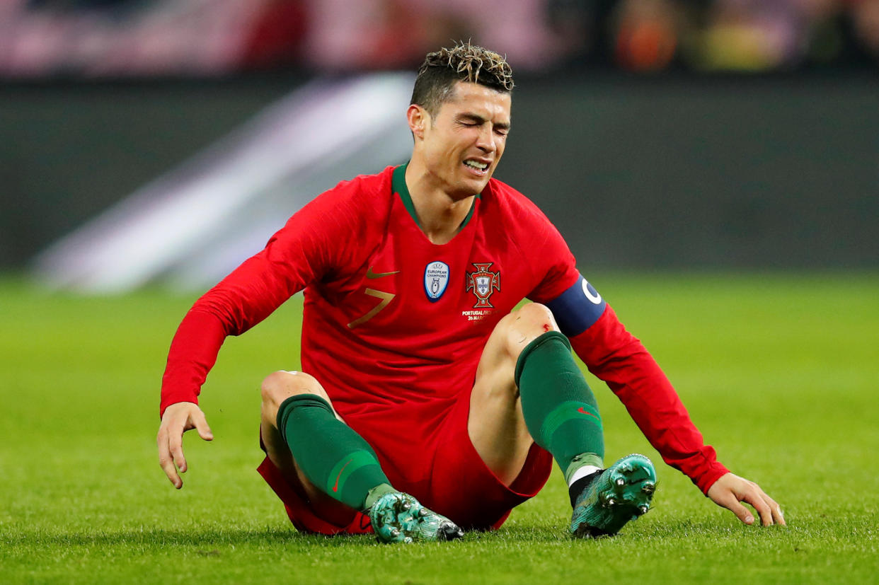 Cristiano Ronaldo durante el Portugal – Países Bajos. Foto: REUTERS/Denis Balibouse