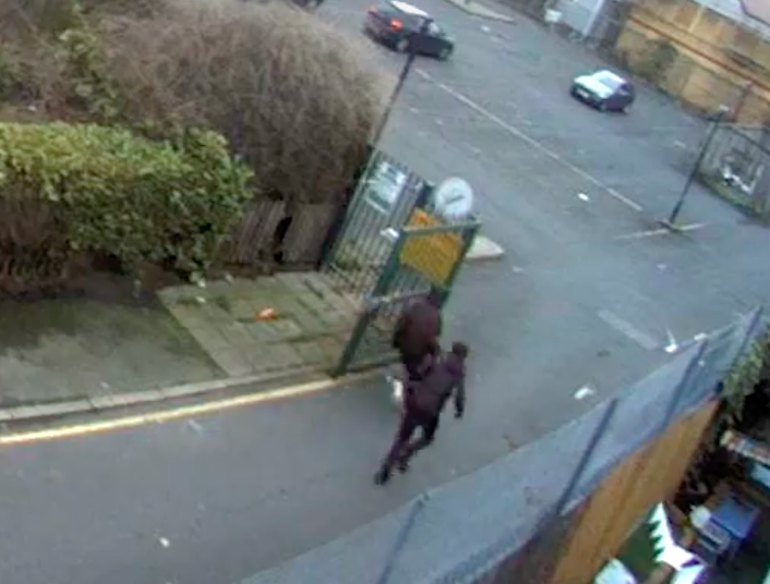 The three men ran from the scene after the incident (Picture: West Midlands Police)