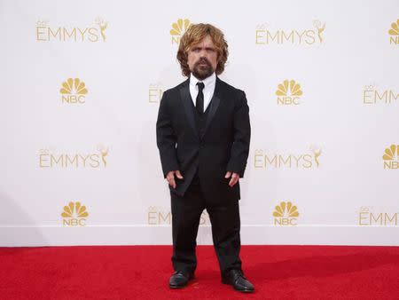 Actor Peter Dinklage, from the HBO series "Game of Thrones," arrives at the 66th Primetime Emmy Awards in Los Angeles, California August 25, 2014. REUTERS/Lucy Nicholson