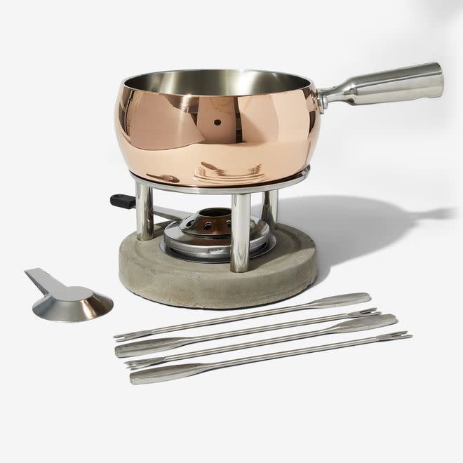 14) Bespoke Post Boska Copper Fondue Set