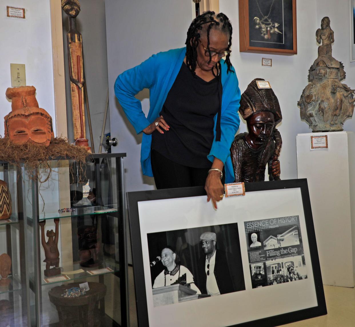 Sharon Stafford, talks about the different pieces of history they have in the African American Museum that is located in Deland, Fl.