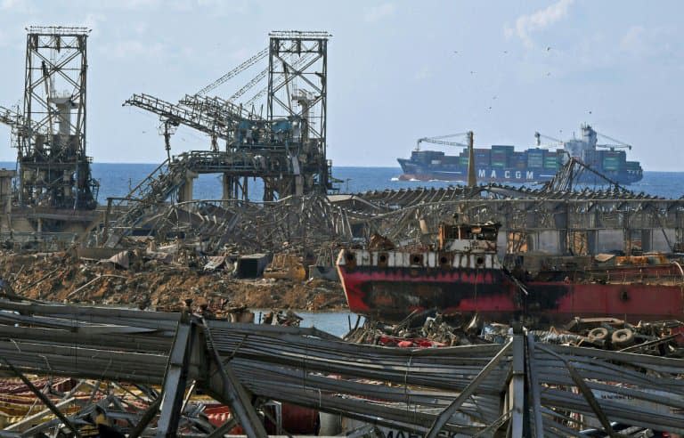 Le port de Beyrouth détruit, le 11 août 2020, six jours après la double explosion. - - © 2019 AFP