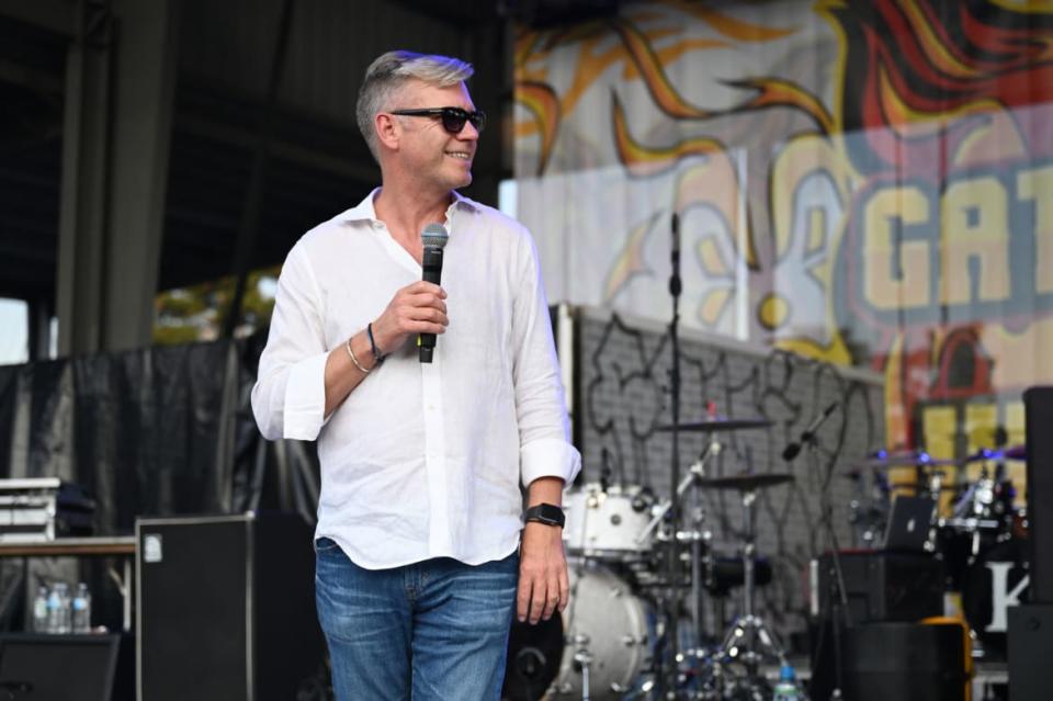 <div class="inline-image__caption"><p>Chris Hansen takes the stage of the Gathering of the Juggalos</p></div> <div class="inline-image__credit">Nate Igor Smith</div>