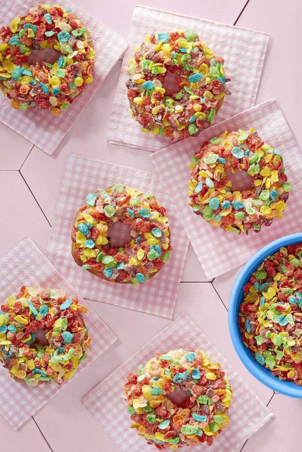 Fruity Pebbles Doughnuts