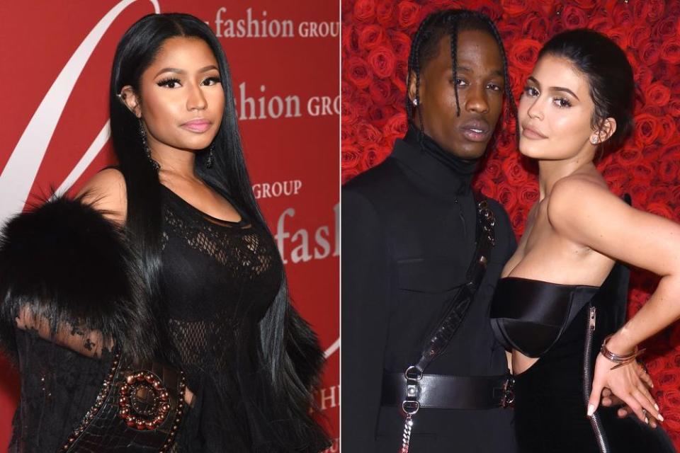 Nicki Minaj, Travis Scott and Kylie Jenner