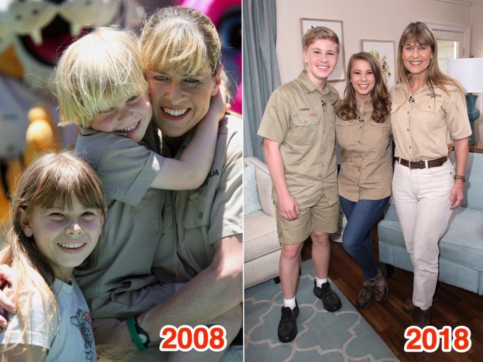 Terri, Bindi, and Robert carried on the Irwin name after Steve died in 2006.