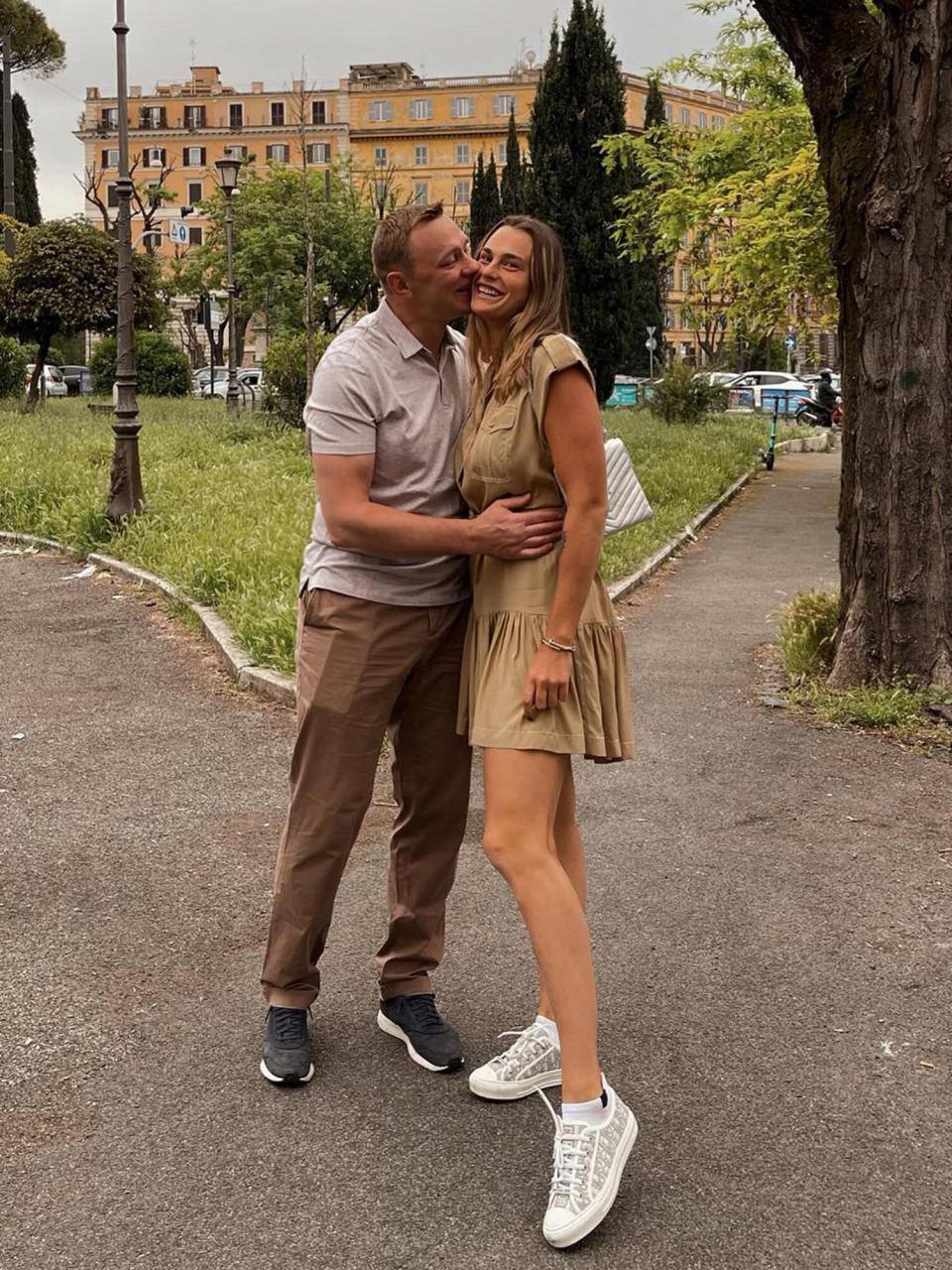 Aryna Sabalenka and Konstantin Koltsov