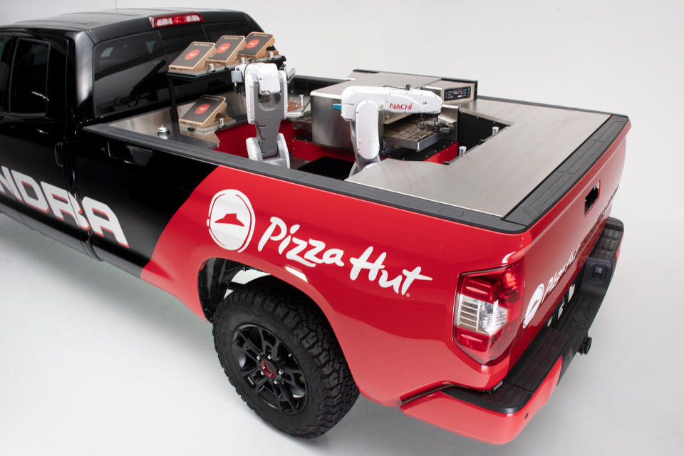 Pizza Hut will not be outdone in the pursuit of over-the-top delivery