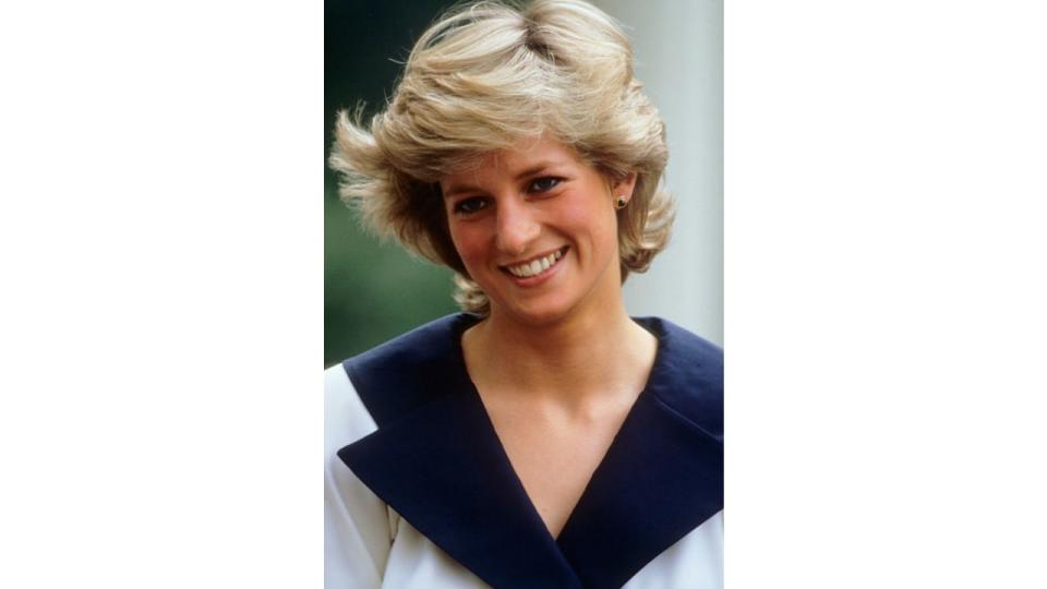   Diana, Princess of Wales during the Queen Mother's 87th birthday celebrations on August 4, 1987.  