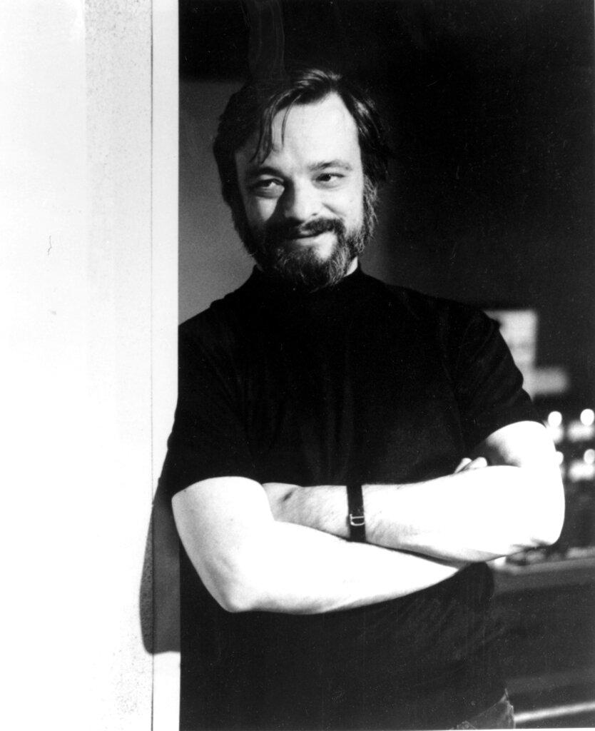 Composer and lyricist Stephen Sondheim poses in Jan. 1976 at an unknown location. (AP Photo)