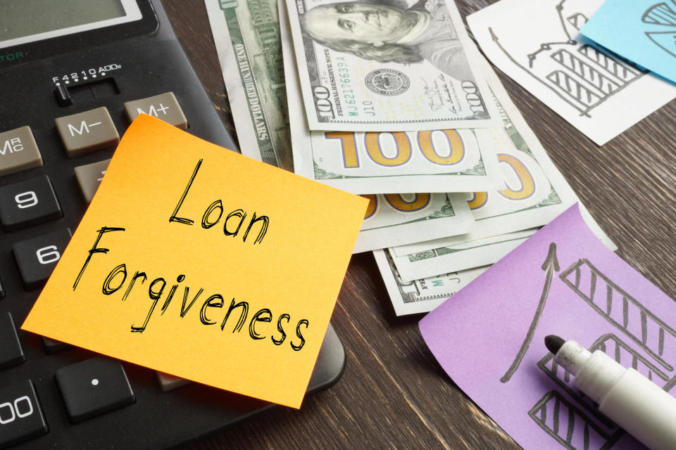 Loan forgiveness is shown using a text / Credit: Getty Images/iStockphoto