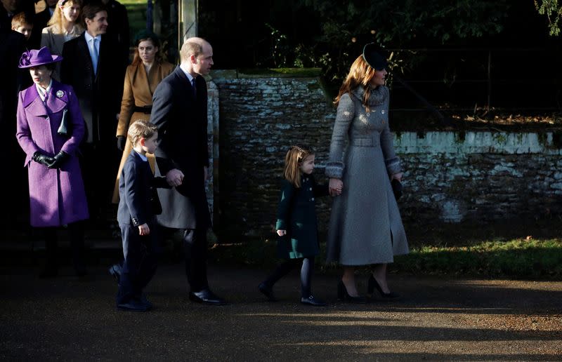 Royal Family's Christmas Day service on the Sandringham estate in eastern England