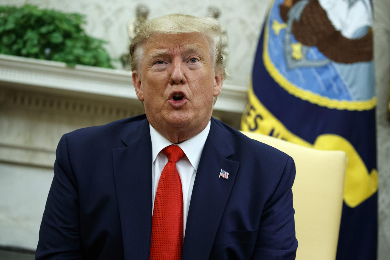 President Trump in the Oval Office on Sept. 11, 2019. (Photo: AP/Evan Vucci)