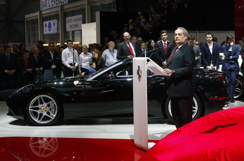 Ferrari S.p.A. CEO Felisa addresses media during the first press day ahead of the 85th International Motor Show in Geneva