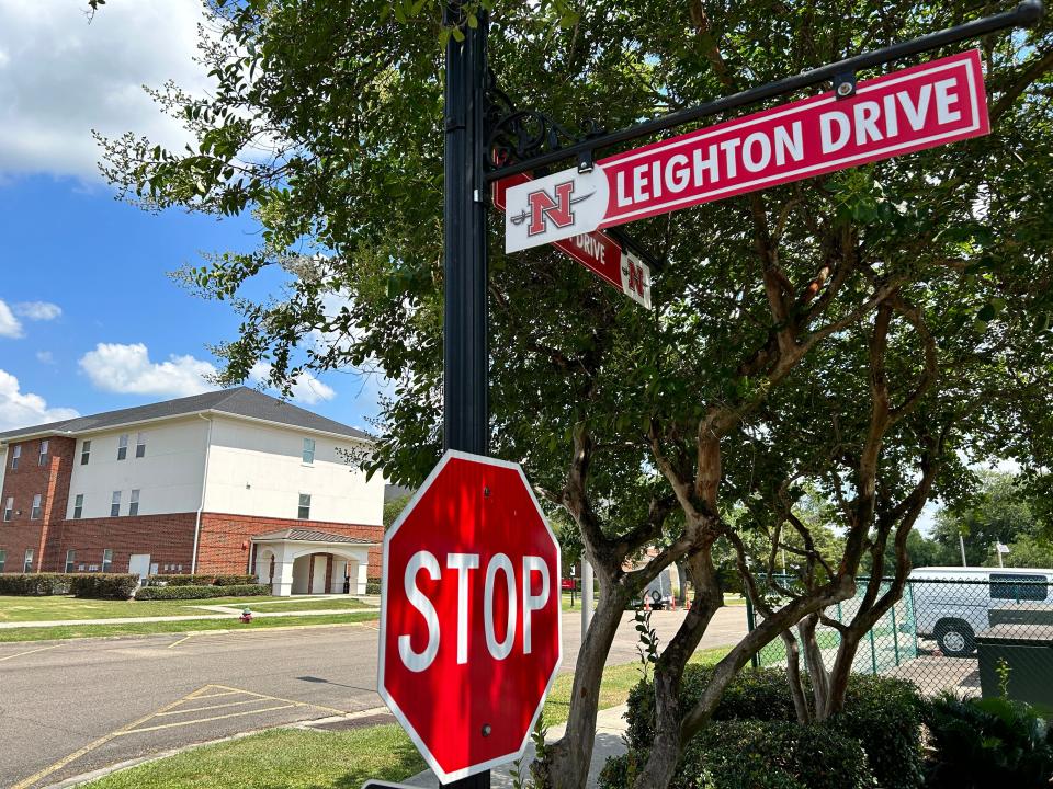 Leighton Drive is one of about half a dozen campus streets Nicholls State University plans to rename. The streets were named in the early 1960s for sugar-cane plantations that had once operated locally and across Louisiana.