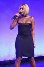 A longtime supporter of the charity (she also performed at their Cannes event), Mary J. Blige headlined the event. Wearing a form-fitting LBD with illusion neckline, the artist sang her hit “Real Love,” which got the audience up dancing.